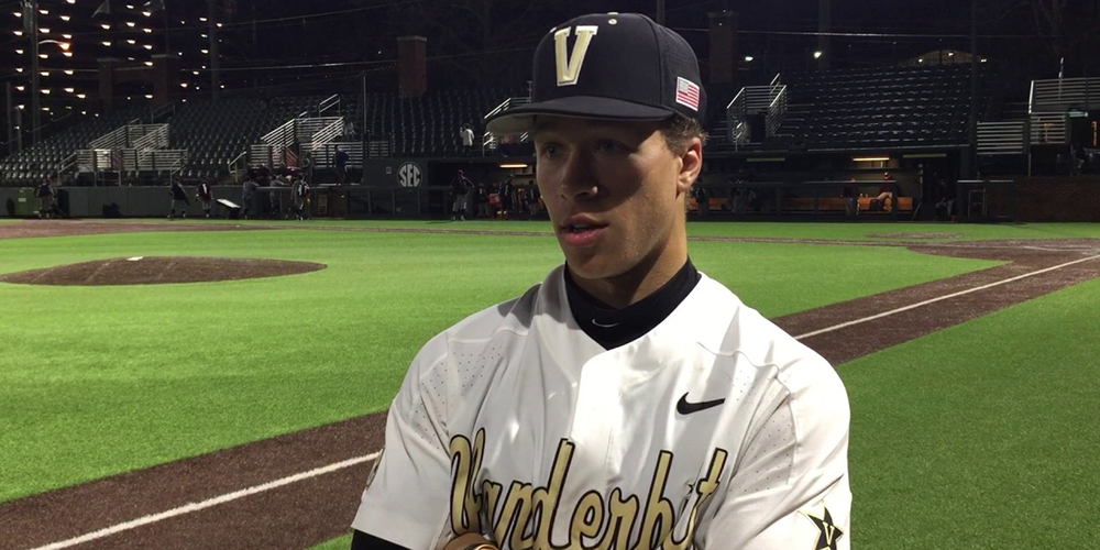 Dodgers select Vanderbilt OF Jeren Kendall in 1st round of 2017 MLB