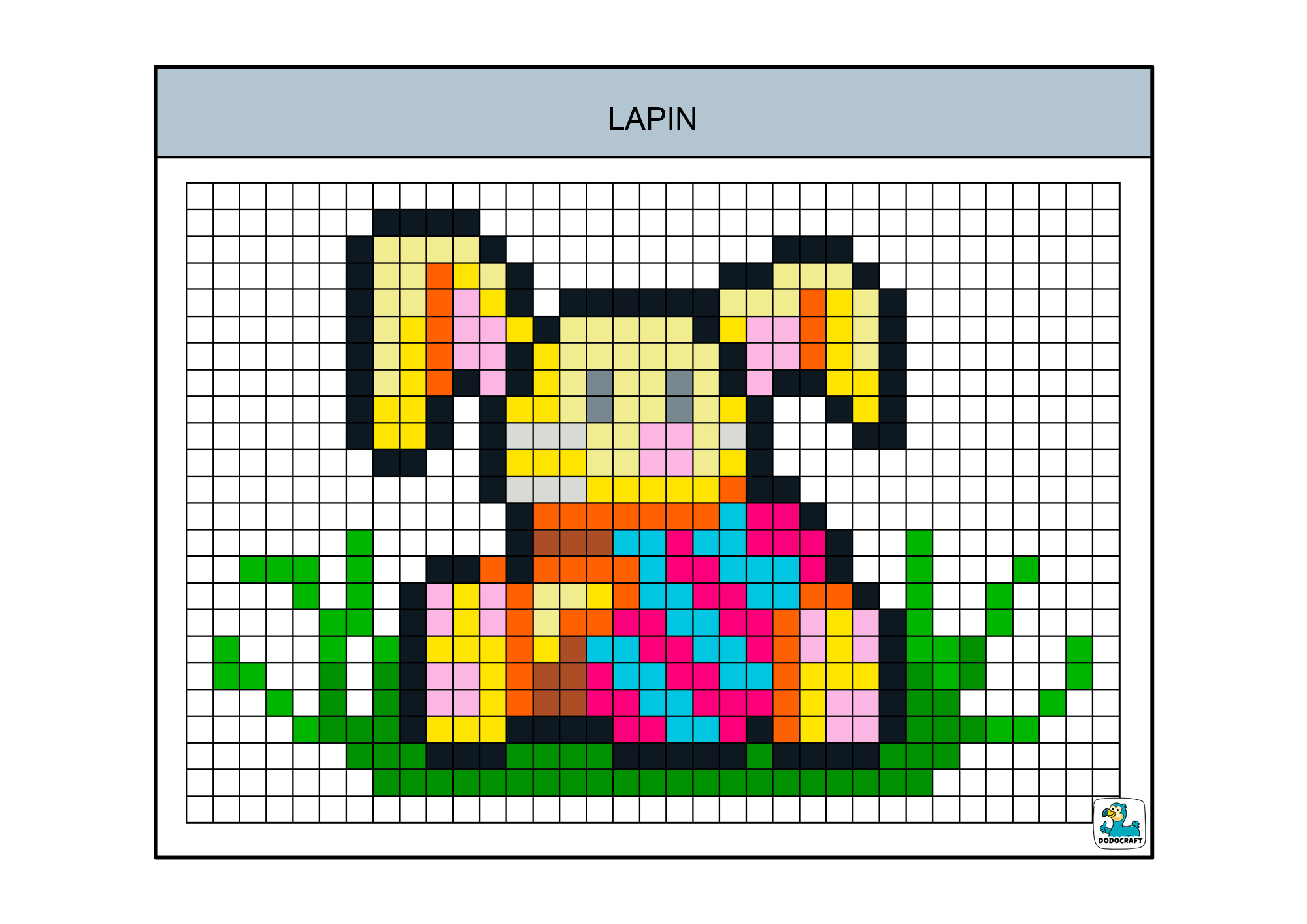 Modèles Pixel Art Dodocraft