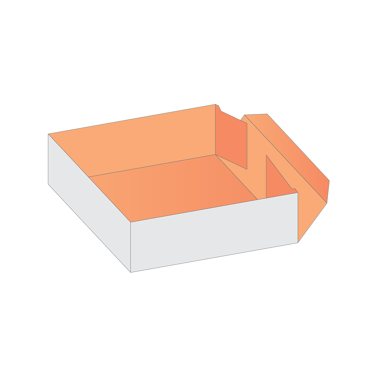 Wholesale Custom Four Corner Tray Boxes DODO Packaging