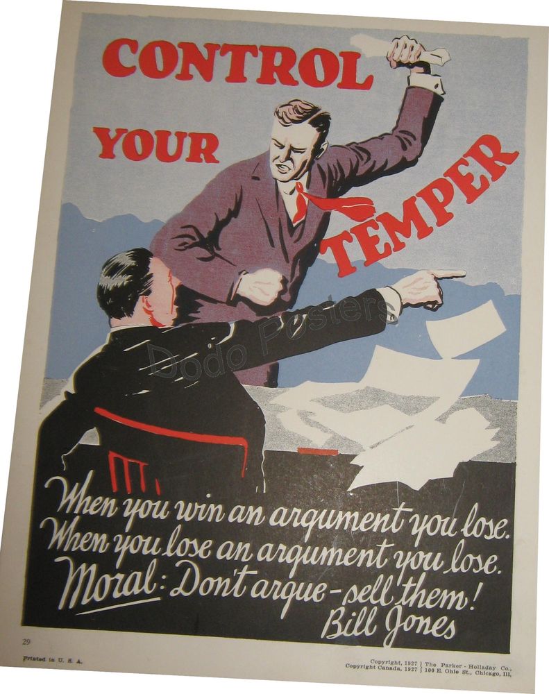 Control Your Temper Dodo Posters
