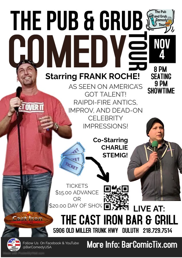 The Pub & Grub Comedy Tour DoDuluth