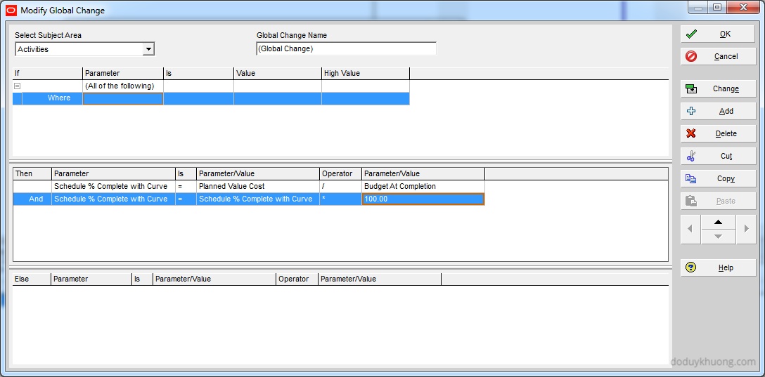 How does Primavera P6 calculate Planned Value Cost for Activities