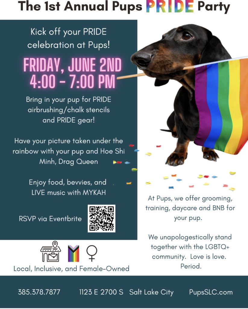 Pups Pride Party Dog Friendly SLC