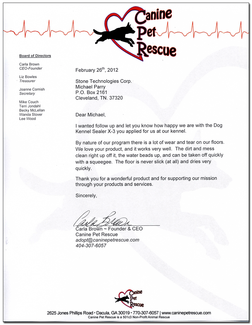 Home Dog Kennel Sealer