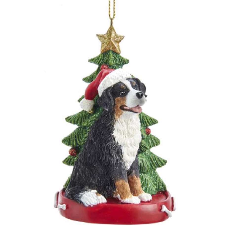 Bernese Mountain Dog Christmas Tree Ornament