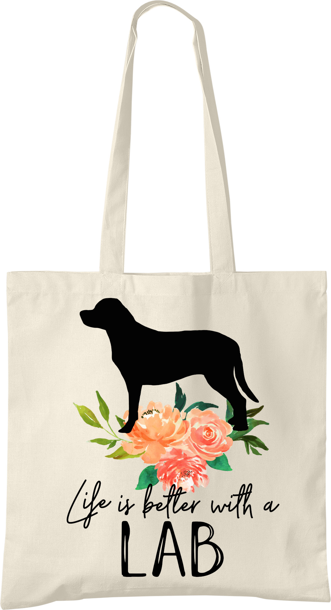 Lab Retriever Life is Better Tote Bag