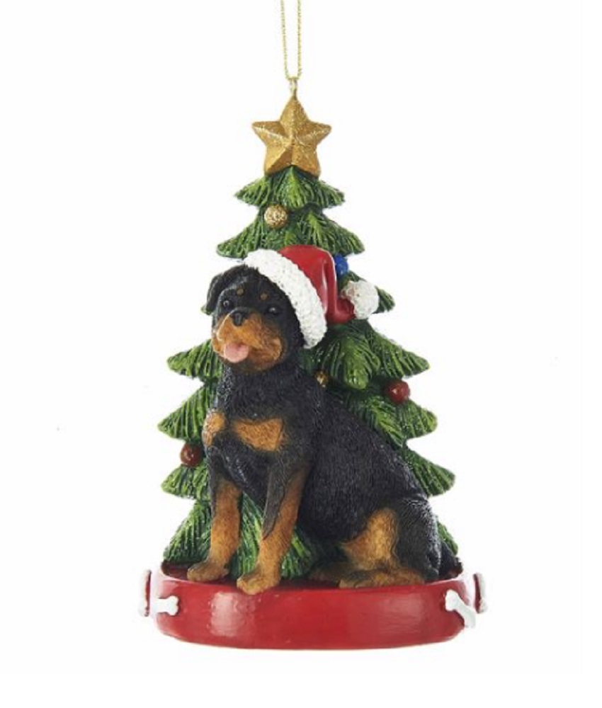 Rottweiler Christmas Tree Ornament