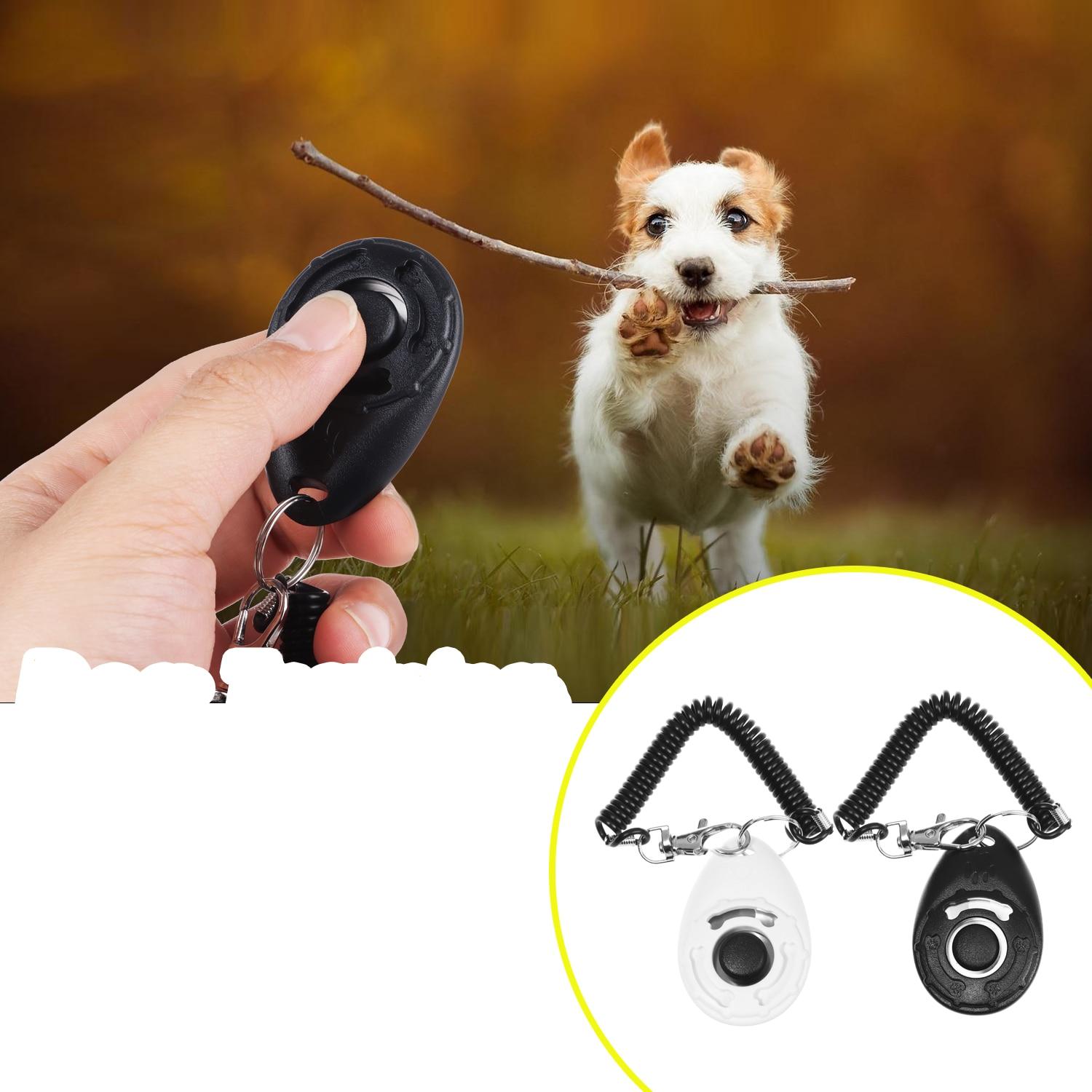 Set Of The Ultrasonic Whistle Integrated Clicker For Dog Training