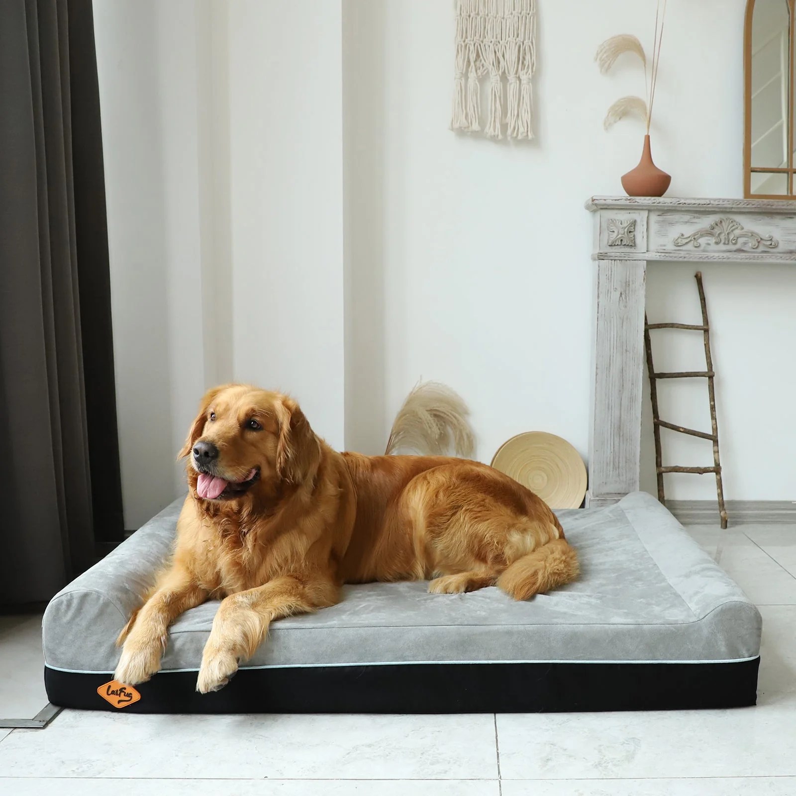 ExtraLarge Double Pillow Orthopedic Dog Bed Dog Quality