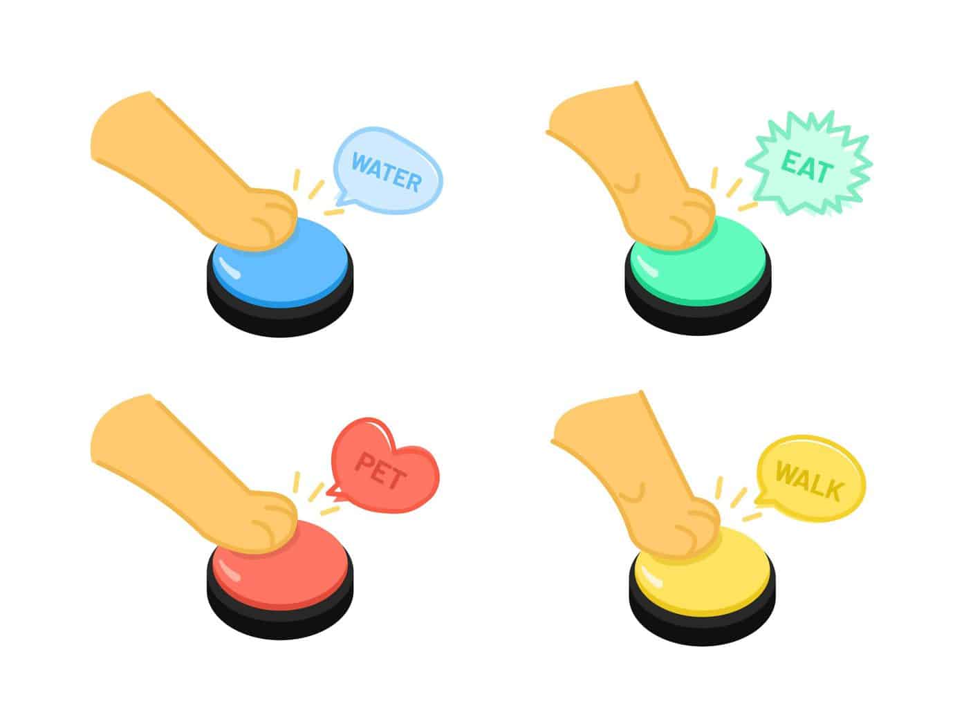 Dog talking buttons Train dog to let you know what it wants