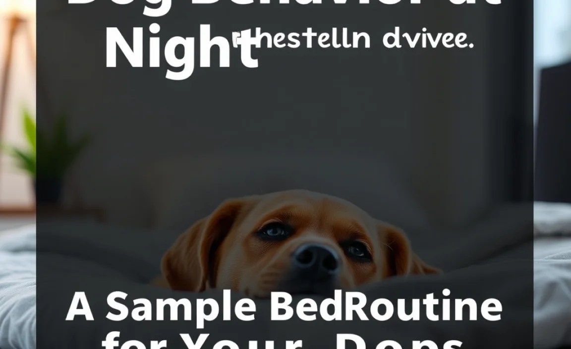 A Sample Bedtime Routine for Your Dog