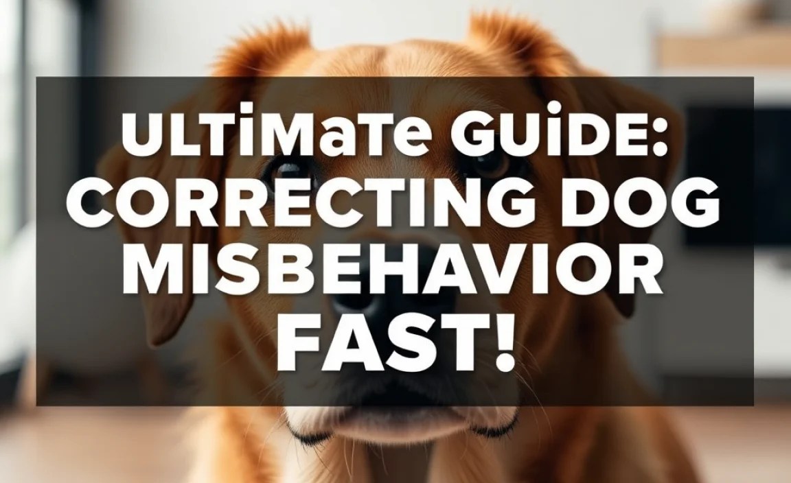 Ultimate Guide: Correcting Dog Misbehavior Fast!