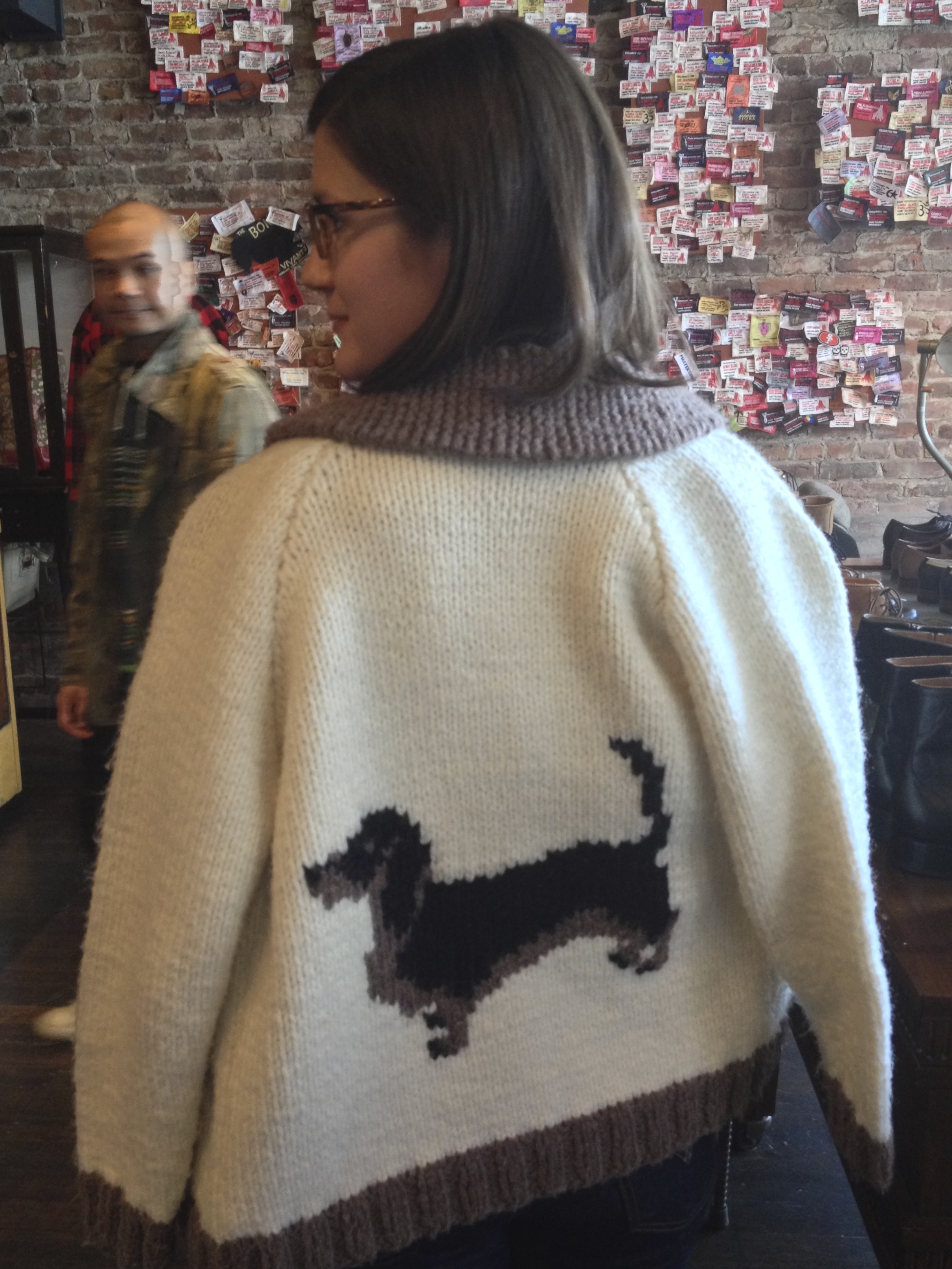 Woman Wearing Dachshund Sweater The Dogs of San Francisco