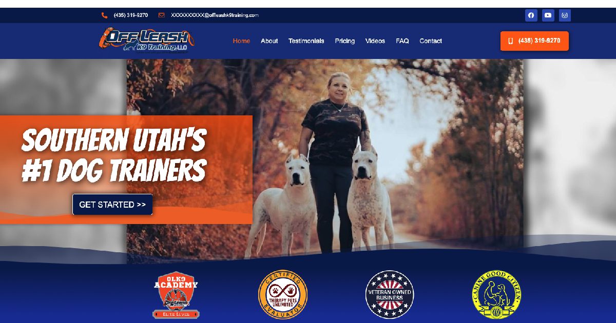 Off Leash K9 Training of Southern Utah Dog Obedience Training