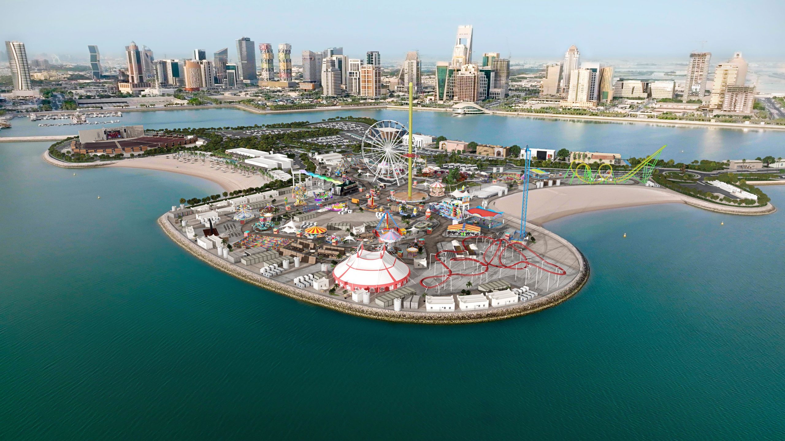 Al Maha Island Qatar's biggest entertainment spot has an opening date