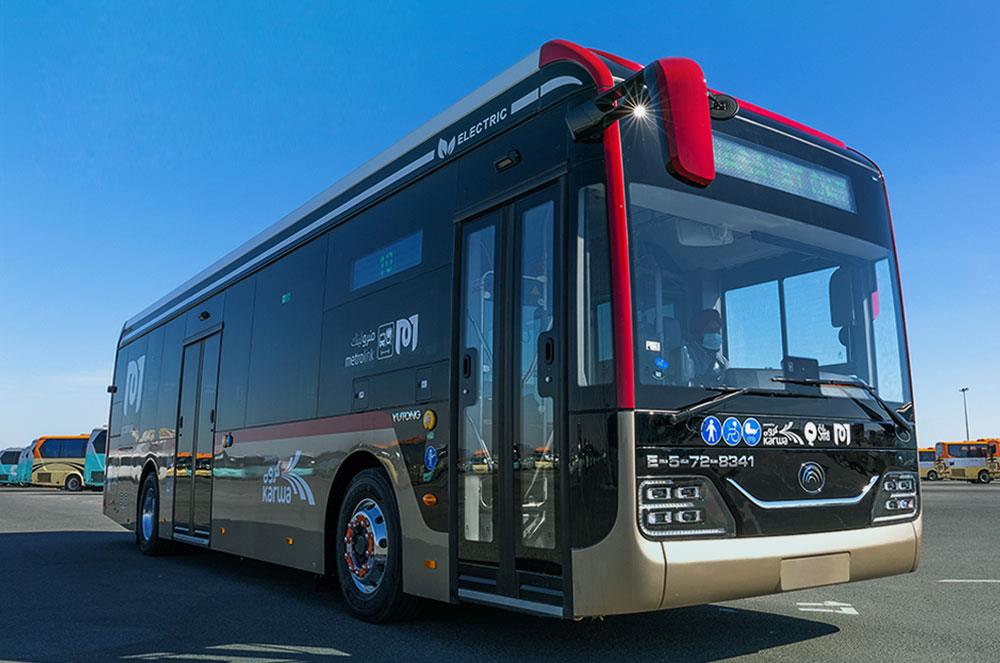 All Mowasalat buses operating in The Pearl are now electric Doha News