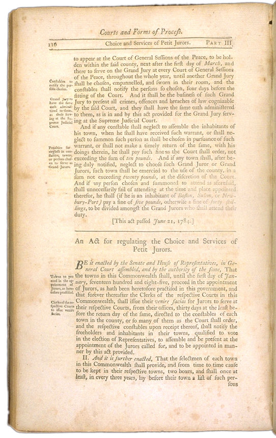 Page 116 of The Perpetual Laws of the Commonwealth of Massachusetts (I)
