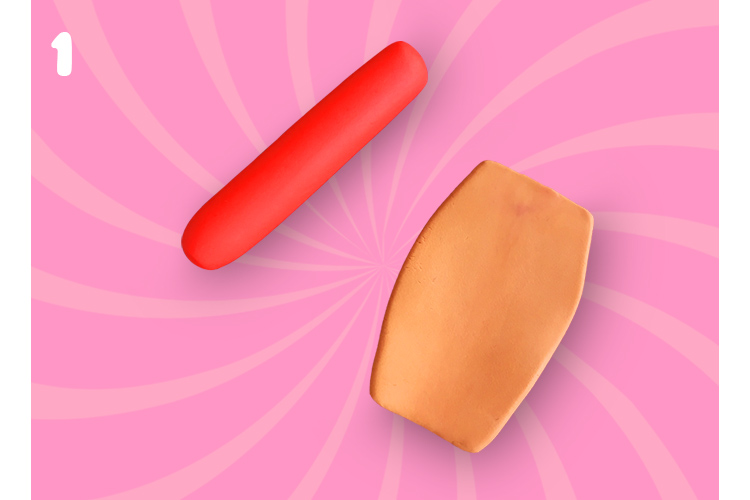 How to make hot dog with doh DIY Do it yourself DohTime