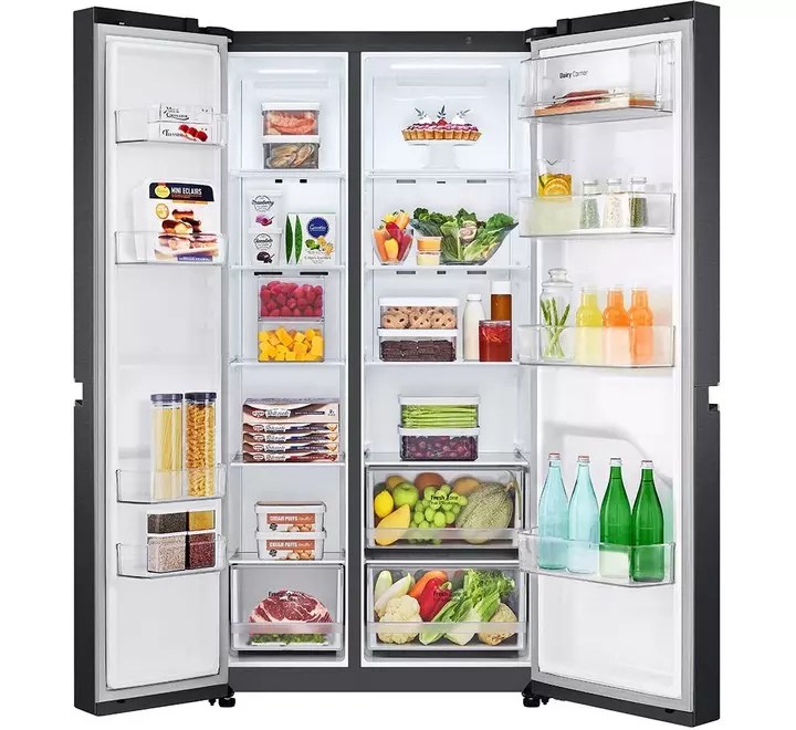 Buy LG 688 Ltrs Side By Side Inverter Refrigerator (GCB257KQBV Matt