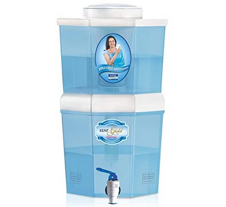 Buy KENT Gold Optima (11016) 10 L Gravity Based + UF Water Purifier (White Blue) KENT at best