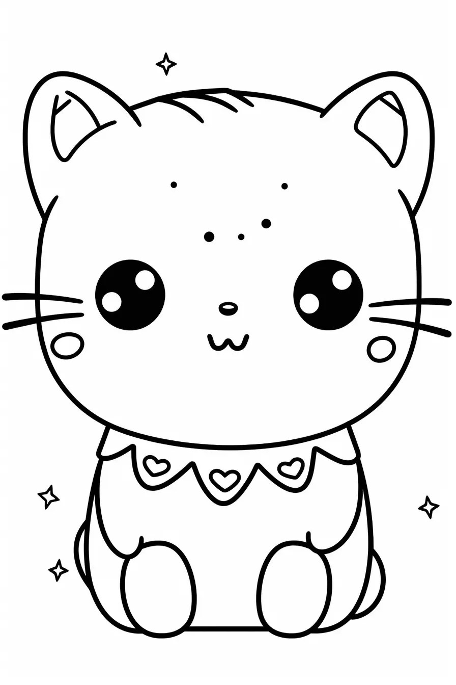 Free Printable Cute Coloring Pages for Kids Sheets to Print