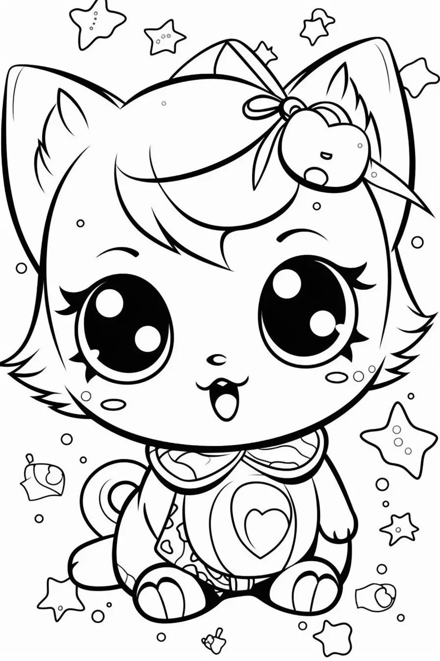 Free Printable Cute Coloring Pages for Kids Sheets to Print