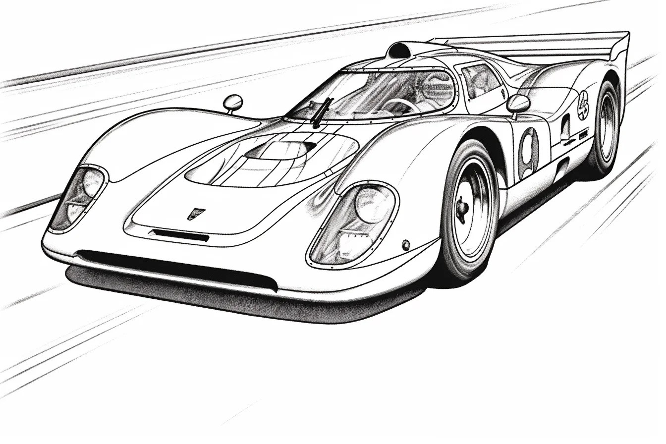 Speed into Fun with Free Printable Race Car Coloring Pages 2025