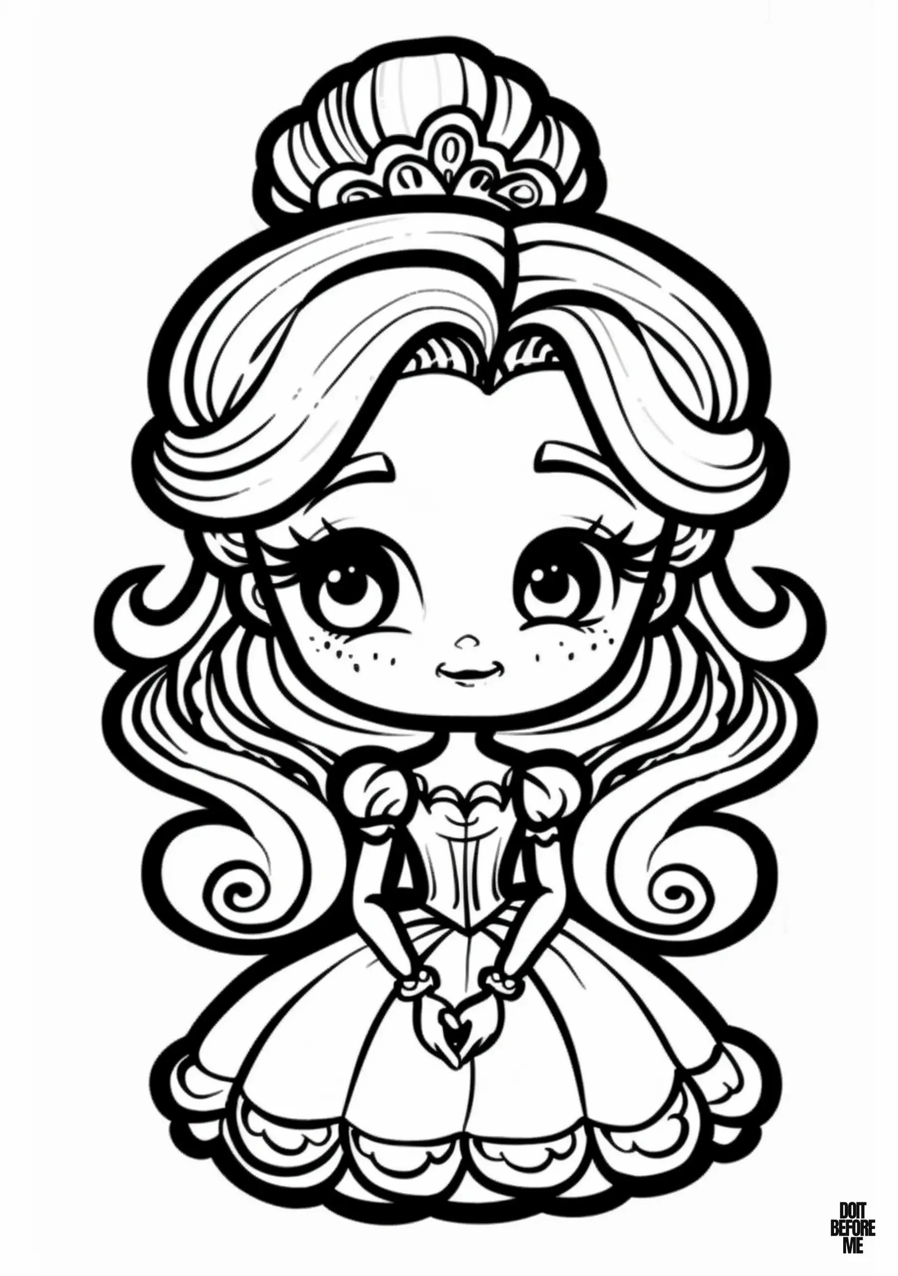 35 Printable Easy Princess Coloring Pages for Kids 2025 Collection Do It Before Me