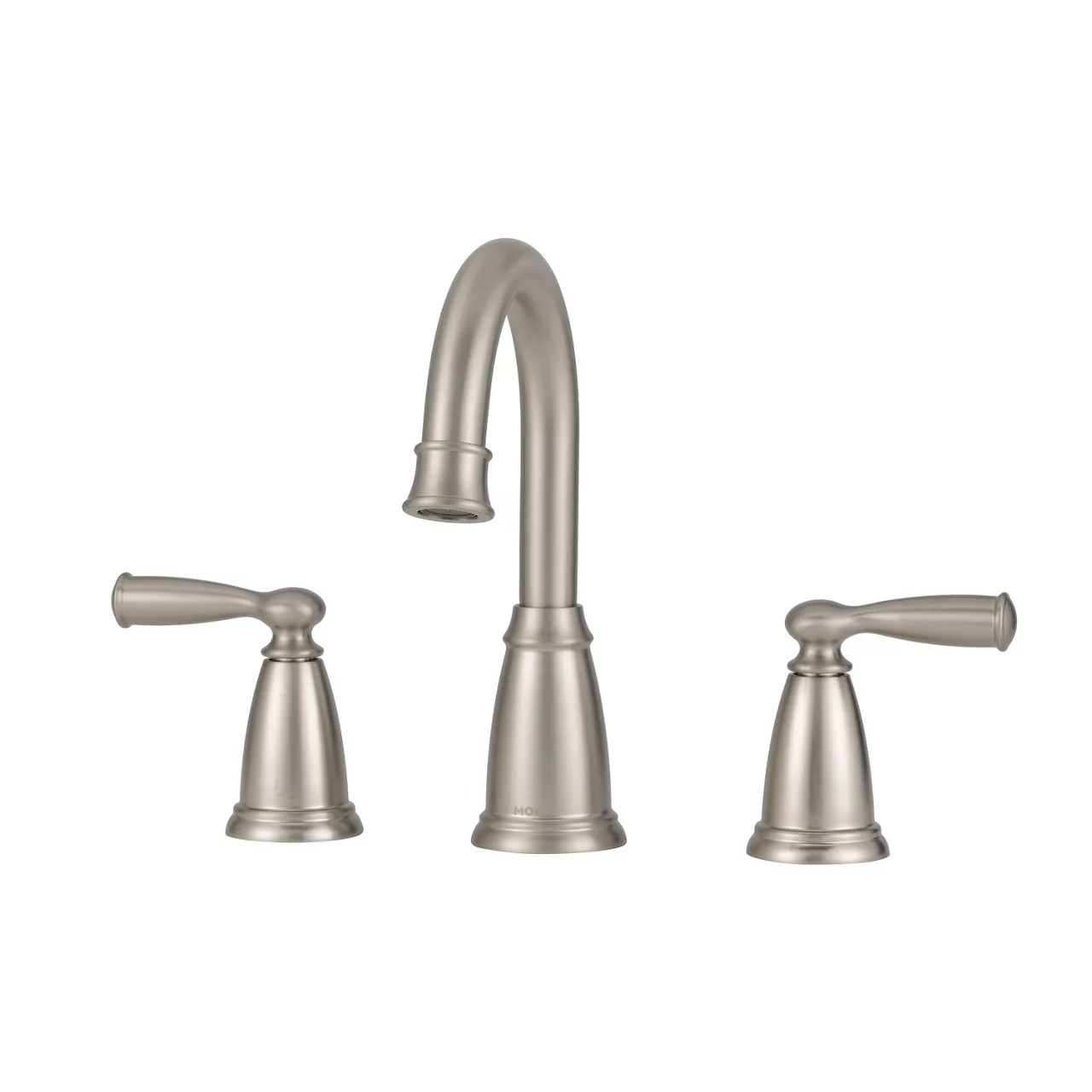 Moen Banbury Brushed Nickel 2Handle Lever 8 In. Widspread Bathroom