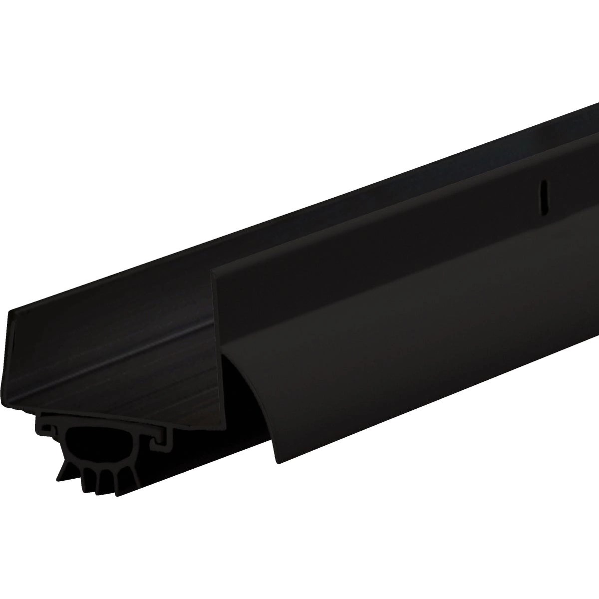 MD 13/4 In. x 15/8 In. x 36 In. Matte Black Aluminum UShaped Door