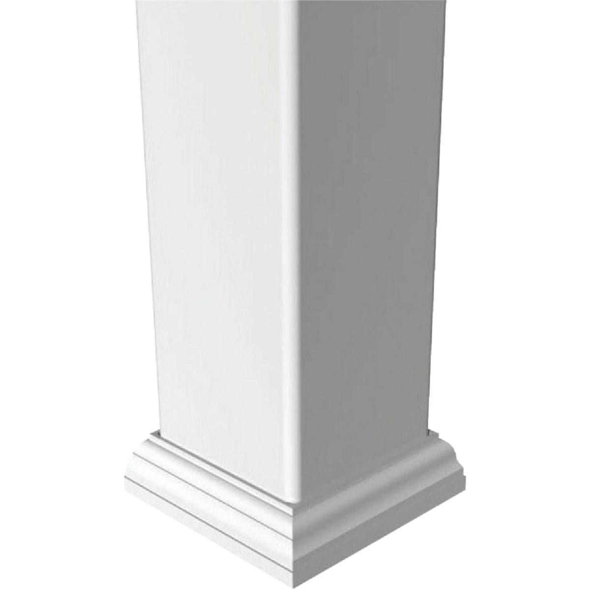 RDI Crossover Product 4 In. x 4 In. White Vinyl New England Post Base