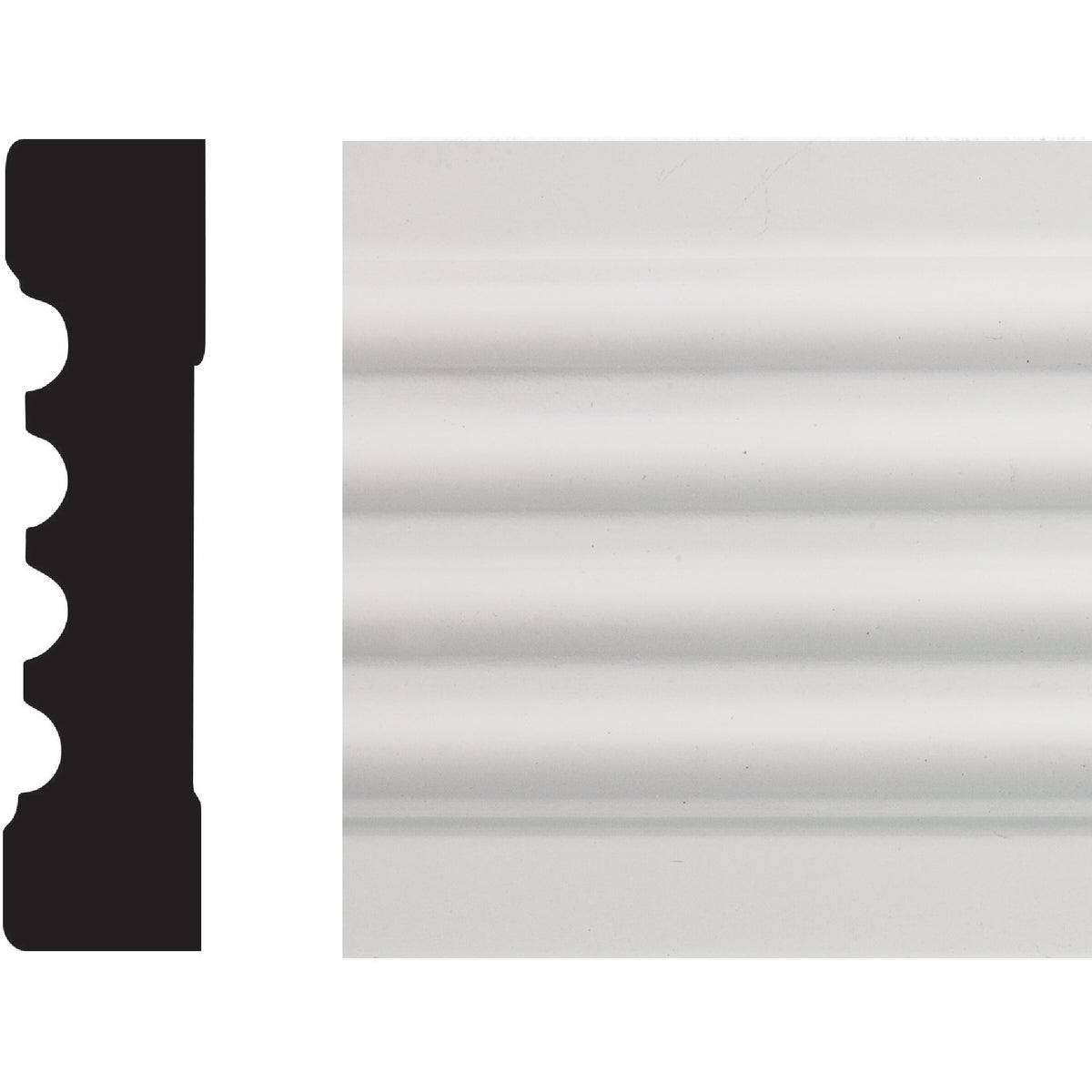 House of Fara 3/4 In. W. x 3 In. H. x 8 Ft. L. White MDF Fluted Casing