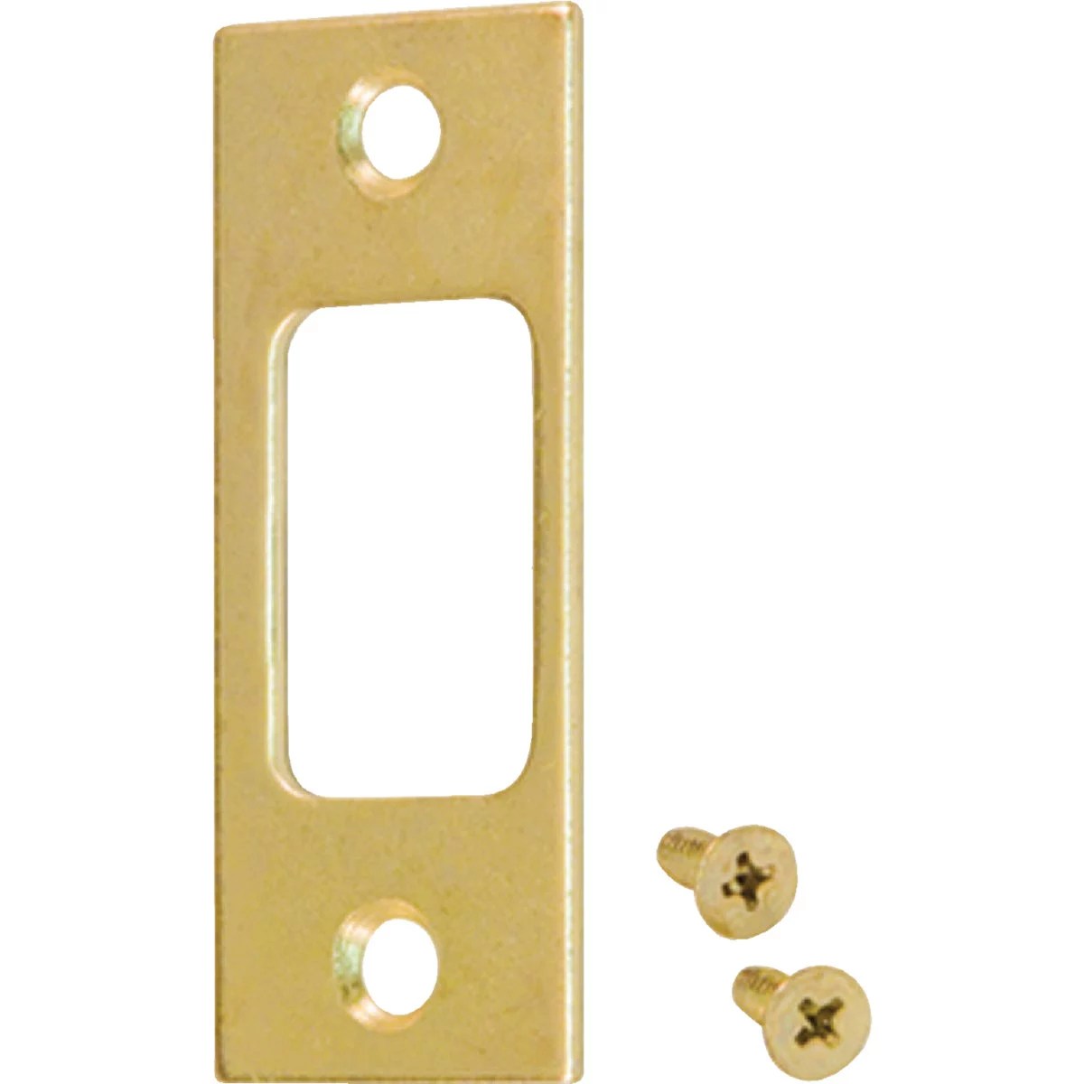 Kwikset Polished Brass 1 In. Deadbolt Strike Plate Do it Best