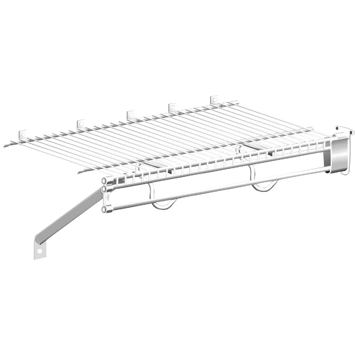 ClosetMaid TotalSlide 12 Ft. W. x 16 In. D. Ventilated Wire Shelf & Rod