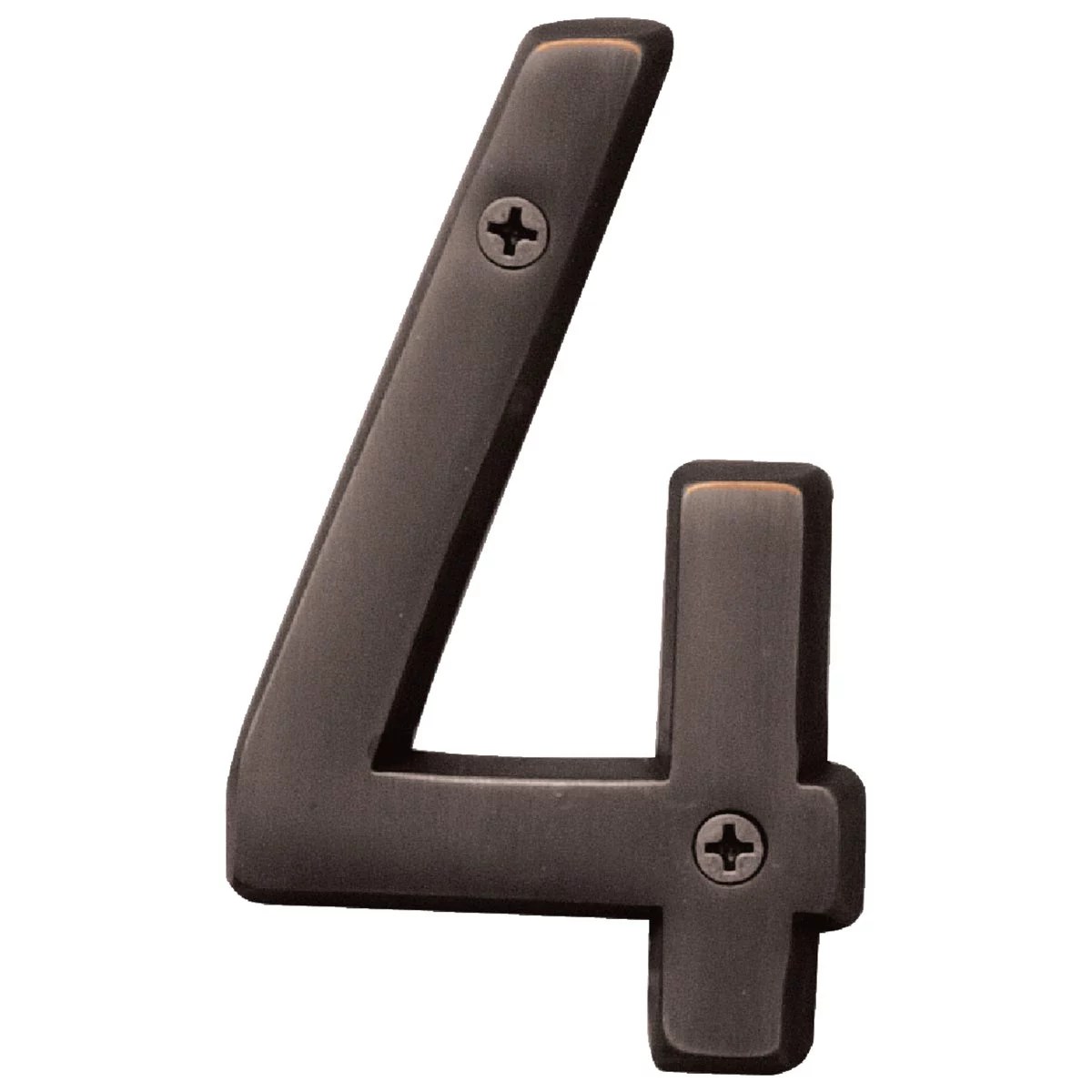 HyKo Prestige Series 4 In. Oil Rubbed Bronze House Number Four Do it