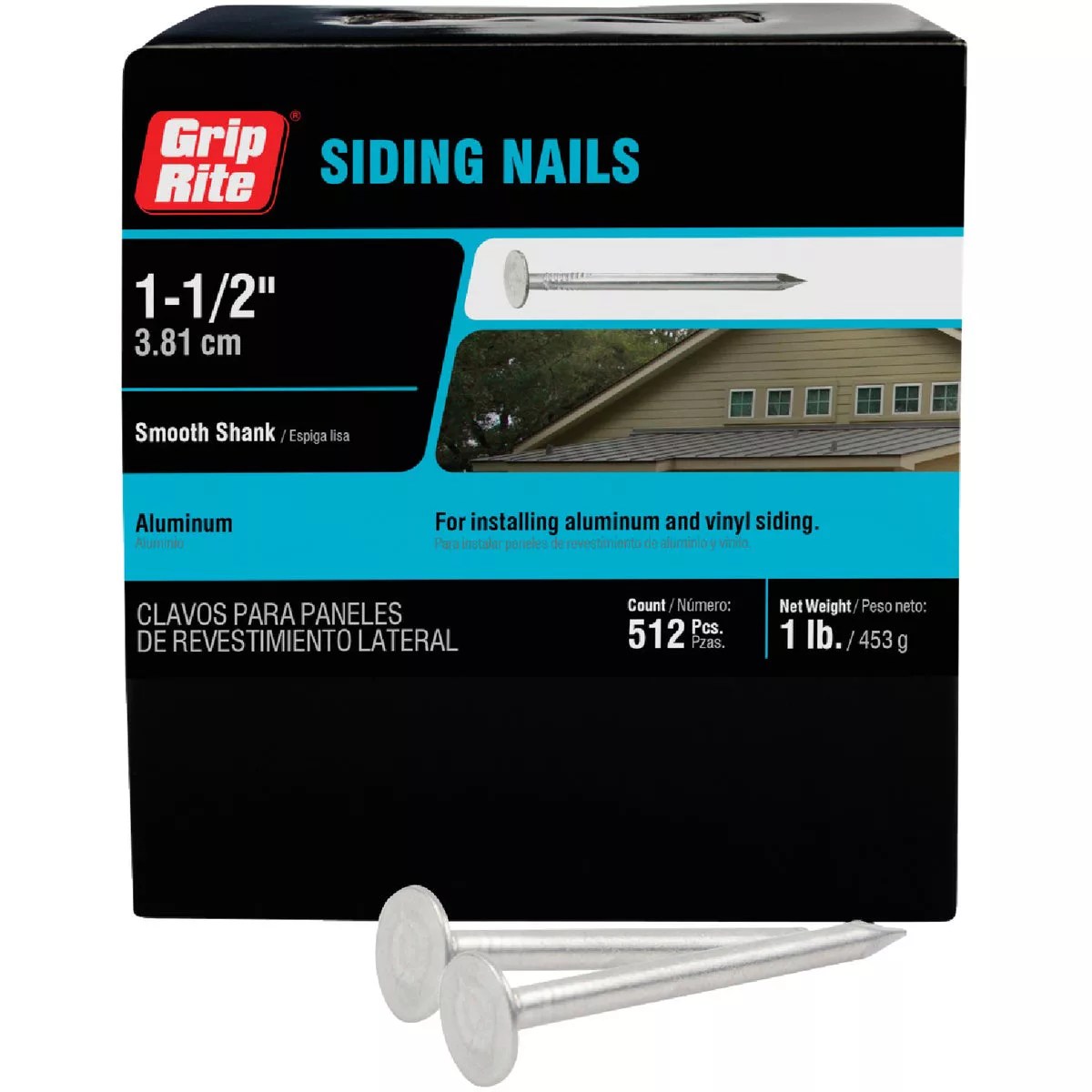 GripRite 11/2 In. Aluminum Siding Nail (1 Lb.) Do it Best