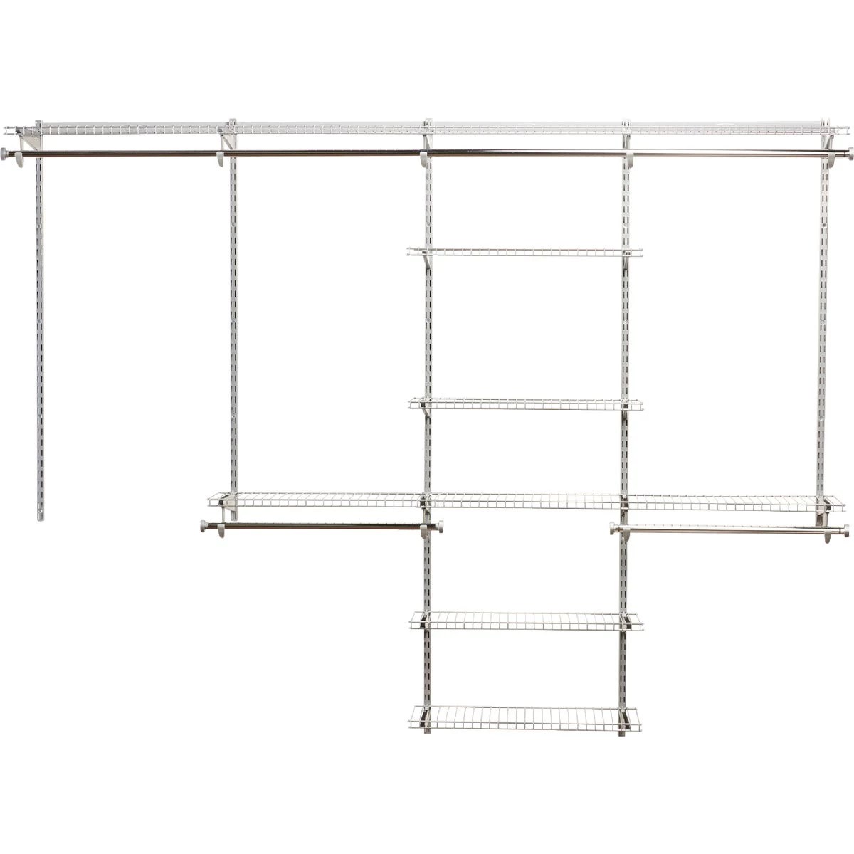 Rubbermaid Configurations Wire Deluxe 4 Ft. to 8 Ft. Closet NoCut