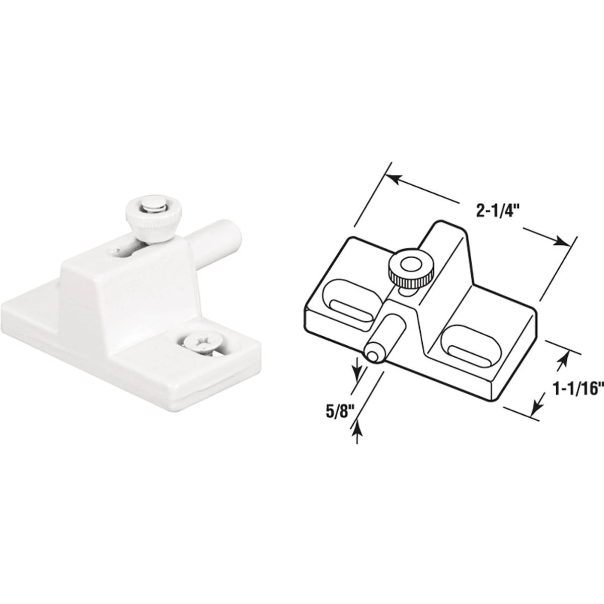 Defender Security White Slide Bolt Patio Door Lock Do it Best