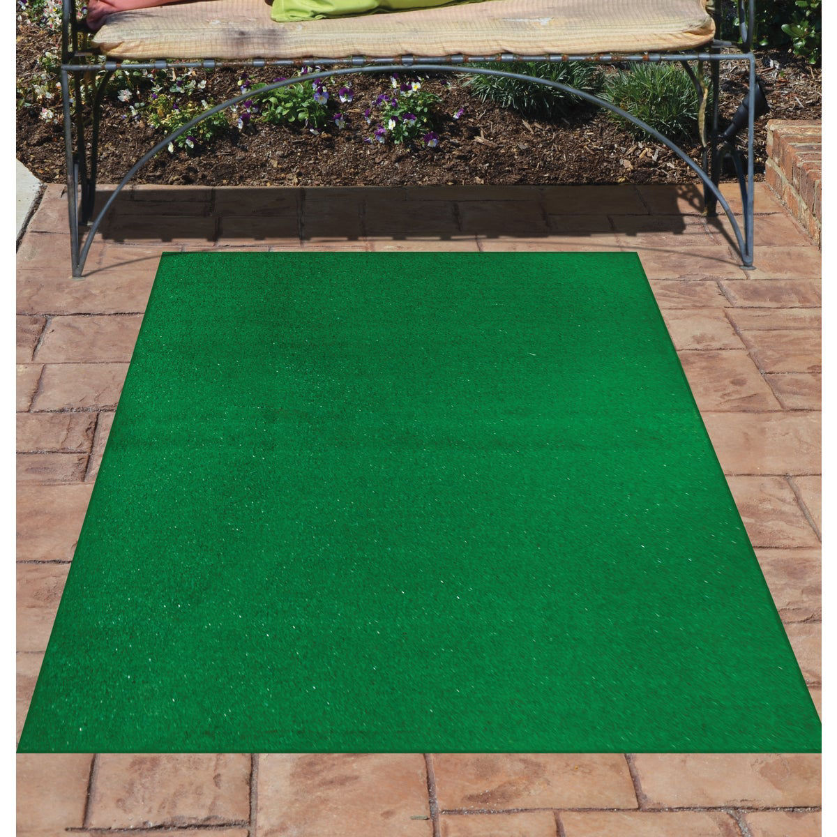 Garland Rug 4 Ft. x 6 Ft. Indoor/Outdoor Artificial Grass Area Rug Do