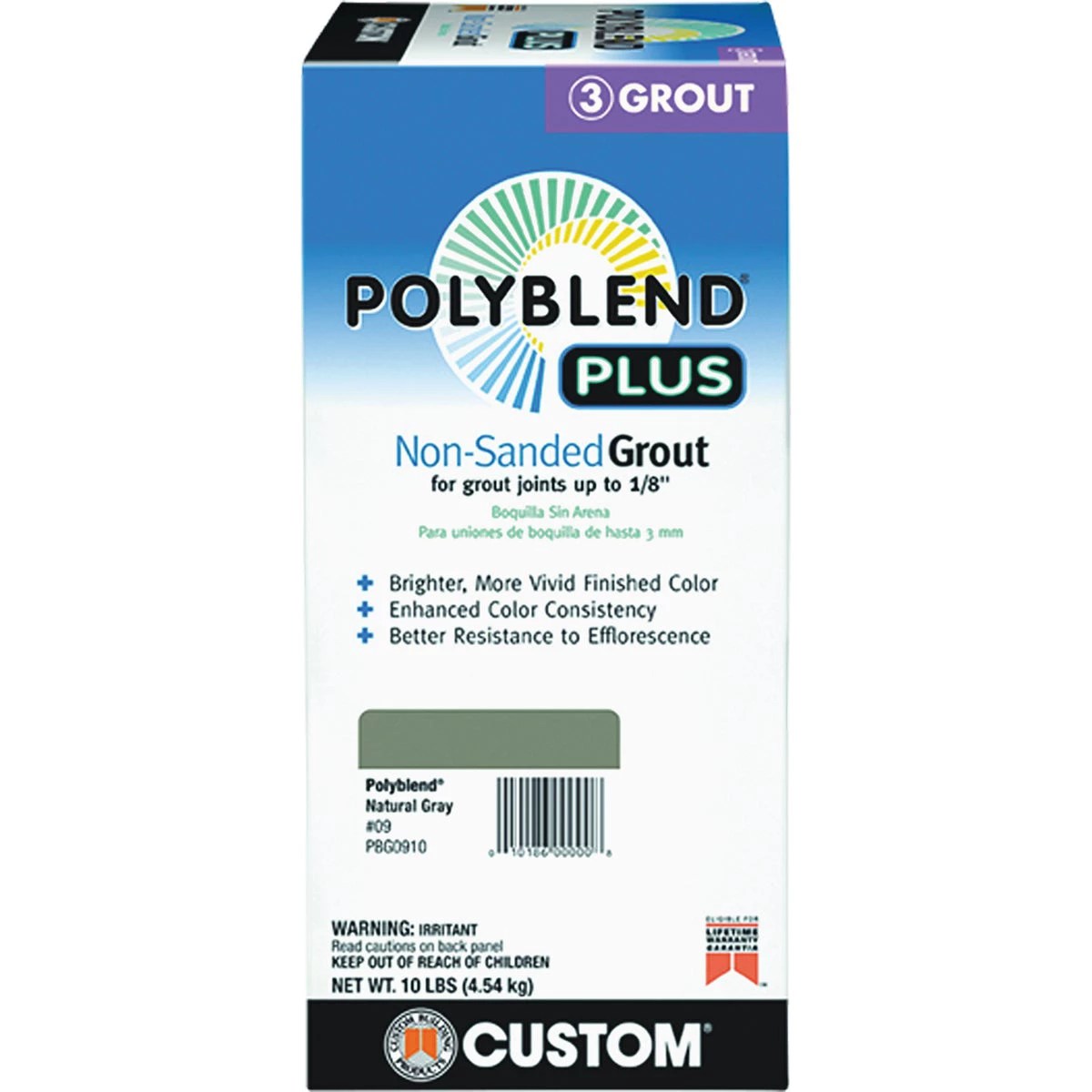Custom Building Products PolyBlend PLUS 10 Lb. Bright White NonSanded