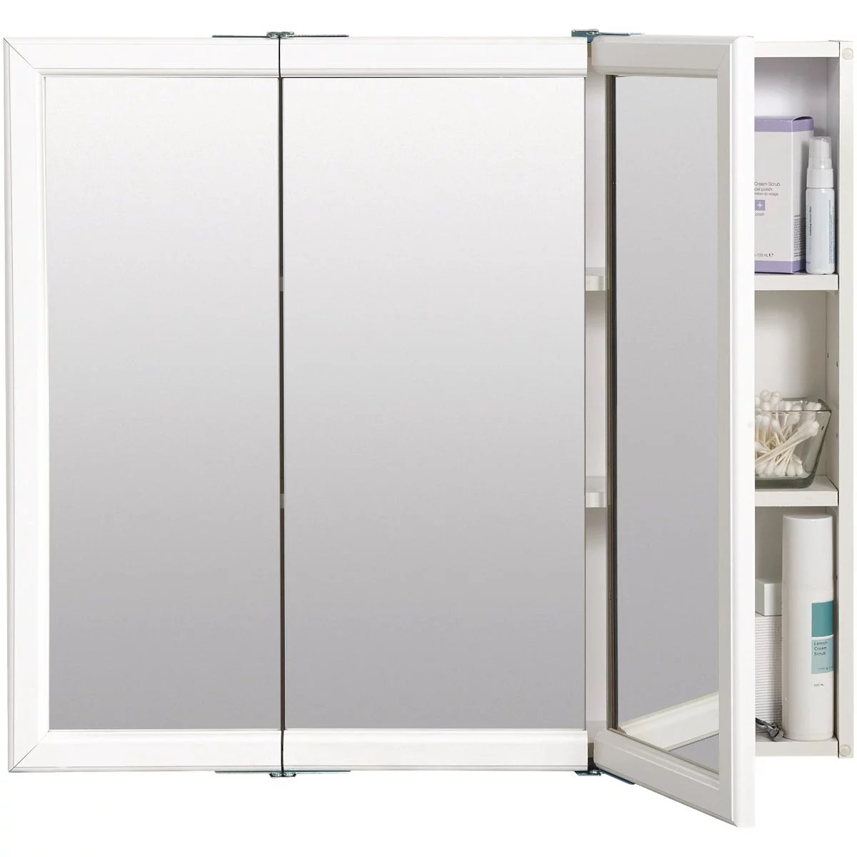Zenith Zenna Home White 36 In. W x 33 In. H x 6 In. D TriView Surface