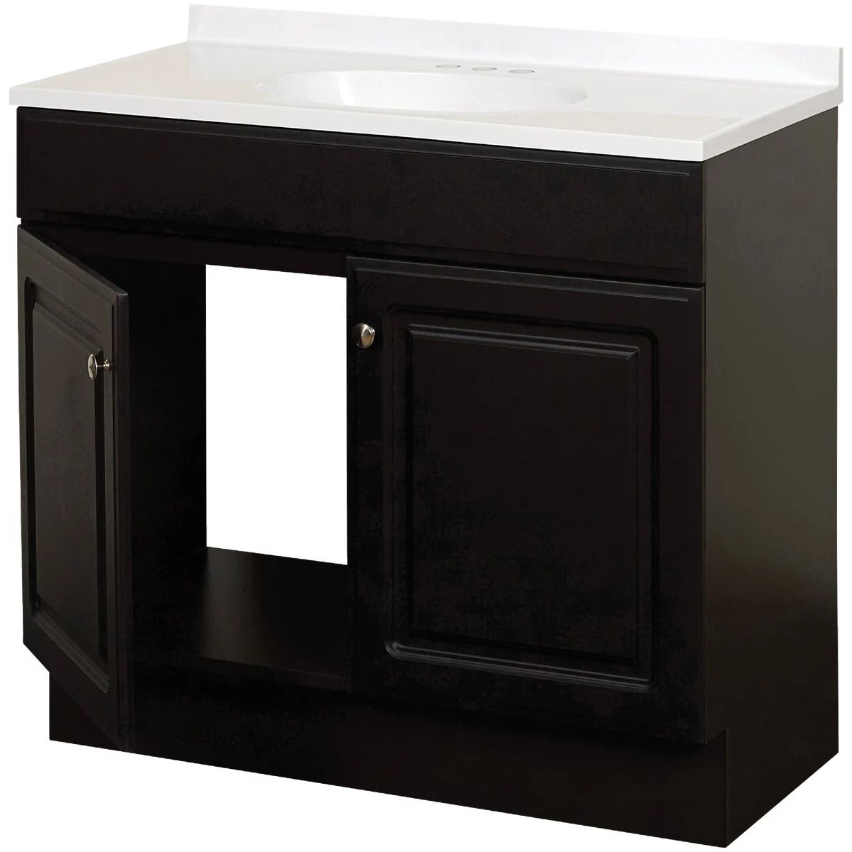 Zenith Zenna Home Espresso 36 In. W x 35 In. H x 18 In. D Vanity with