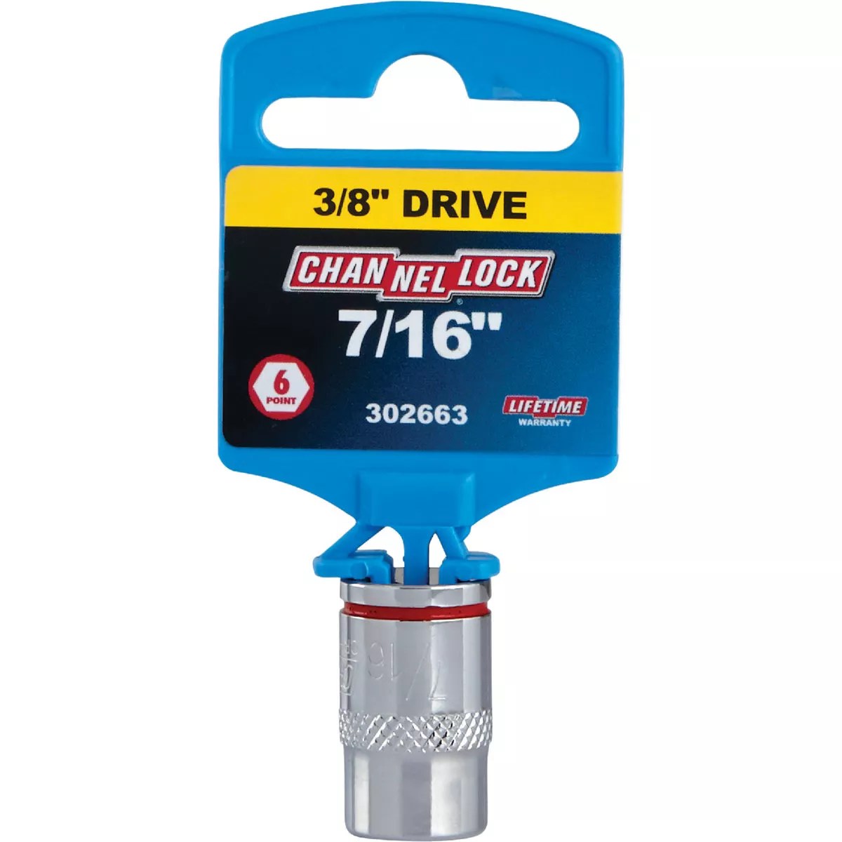 Channellock 3/8 In. Drive 7/16 In. 6-Point Shallow Standard Socket | Do