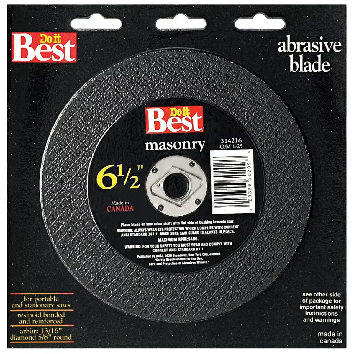 Do it Type 1 61/2 In. x 1/8 In. x 5/8 In. Masonry CutOff Wheel Do