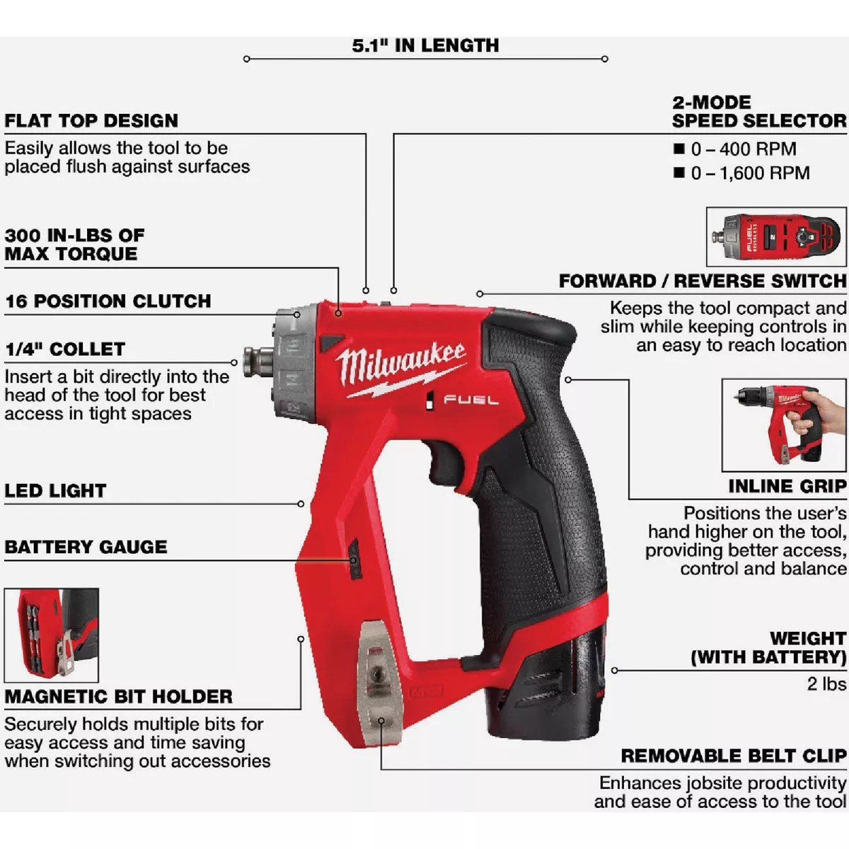 Milwaukee M12 FUEL Brushless 3/8 In. Installation Cordless Drill/Driver