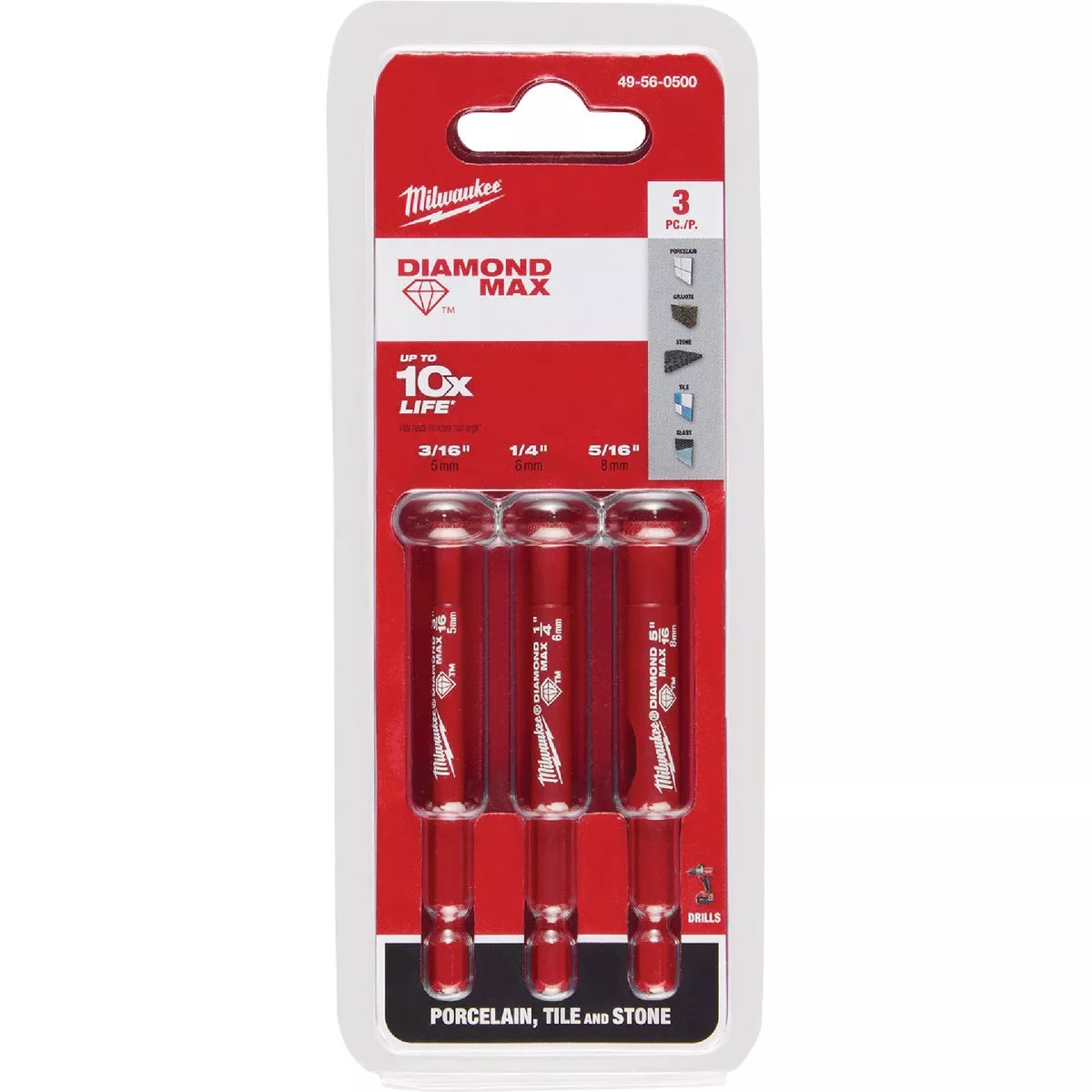 Milwaukee DIAMOND MAX Diamond Grit Hole Set Set (3Piece) Do it Best