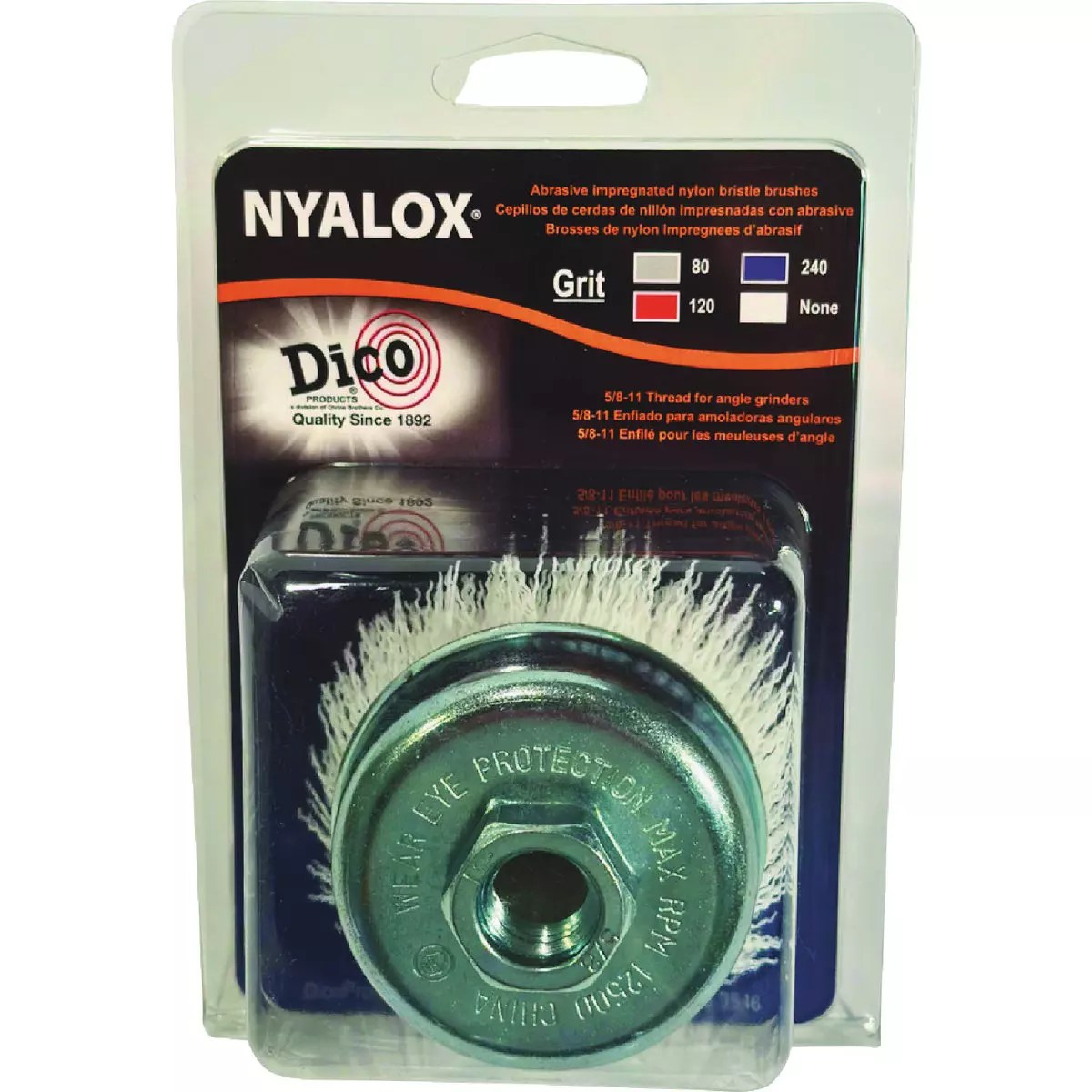 Dico Nyalox 3 In. No Grit White Angle Grinder Cup Brush Do it Best