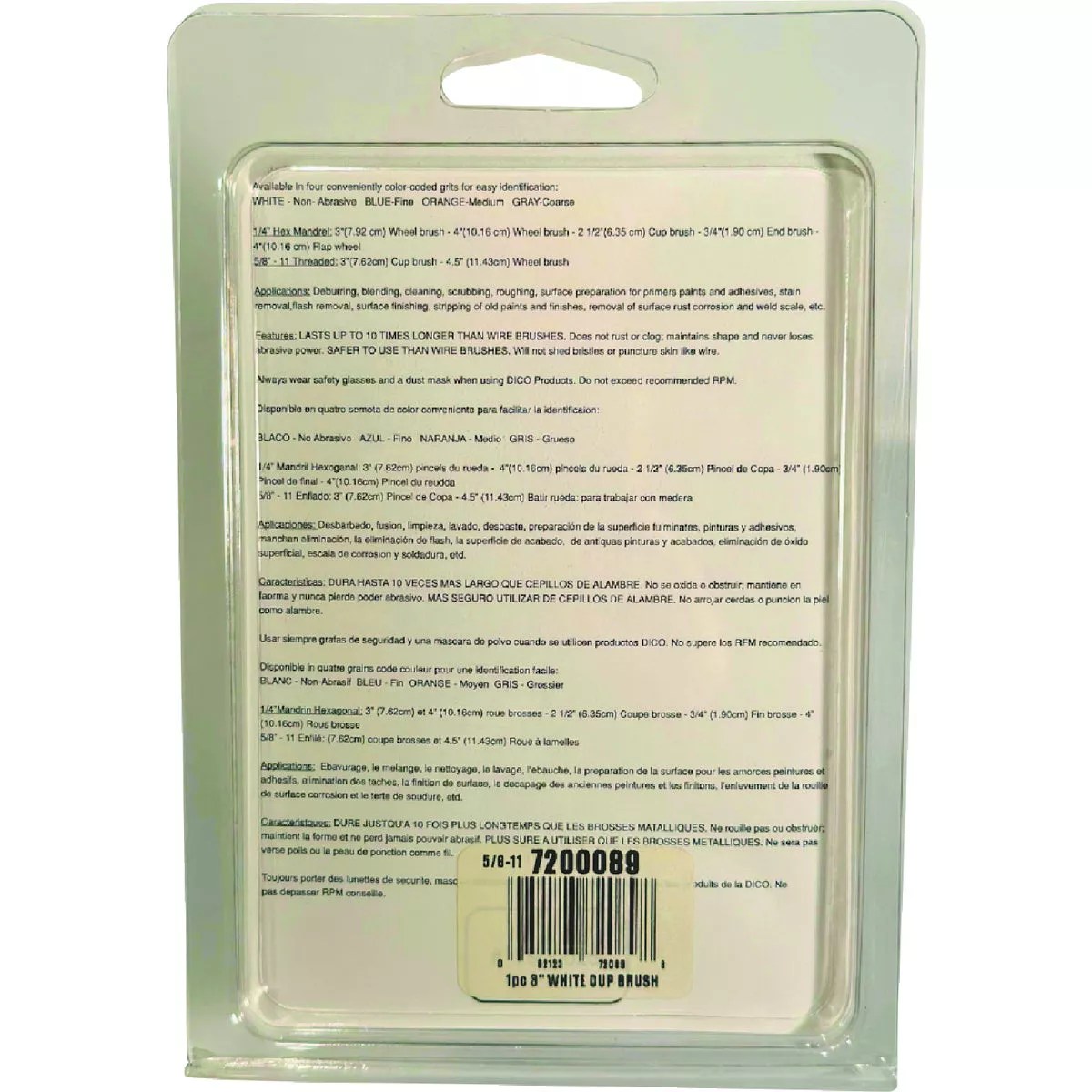 Dico Nyalox 3 In. No Grit White Angle Grinder Cup Brush Do it Best