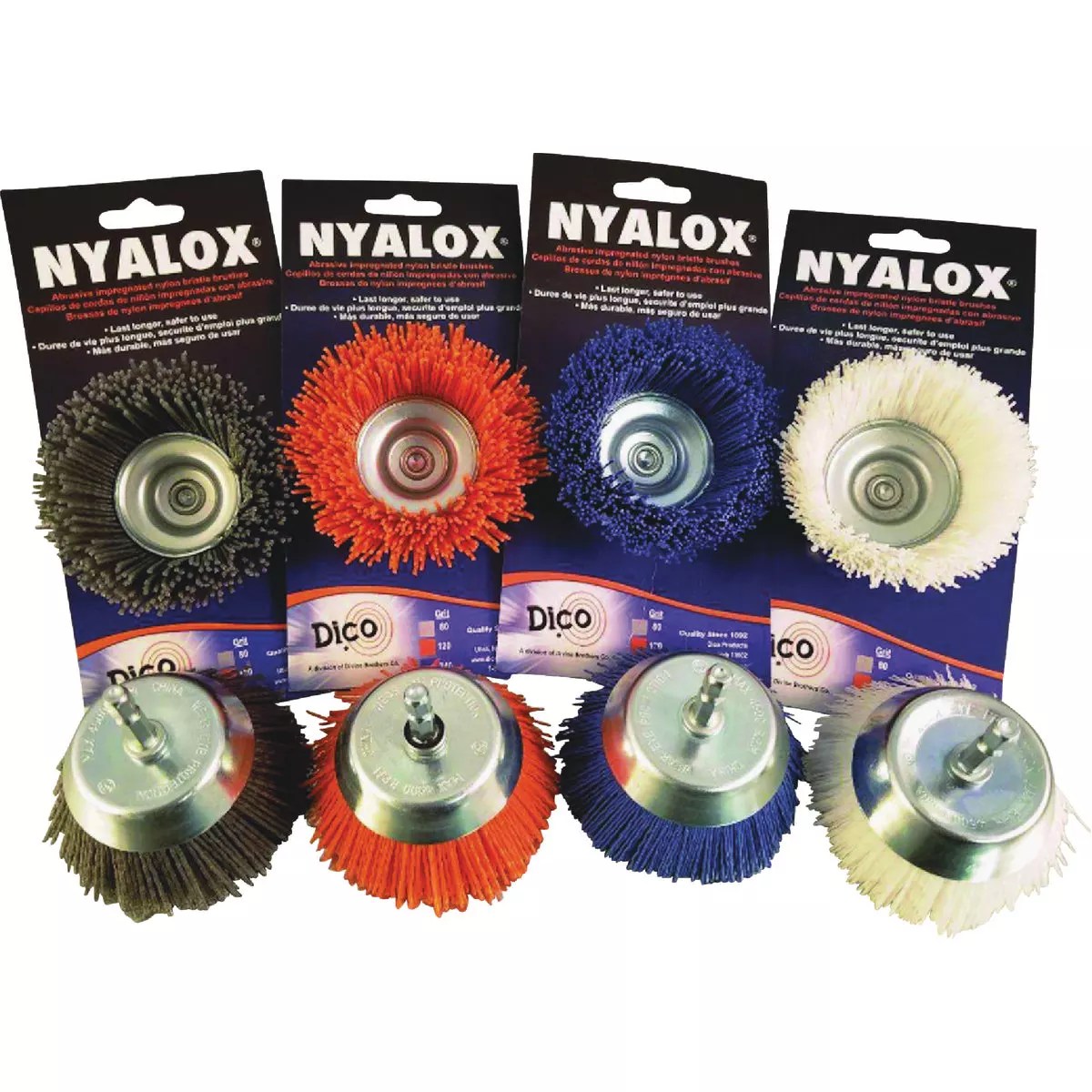 Dico Nyalox 3 In. No Grit White Angle Grinder Cup Brush Do it Best