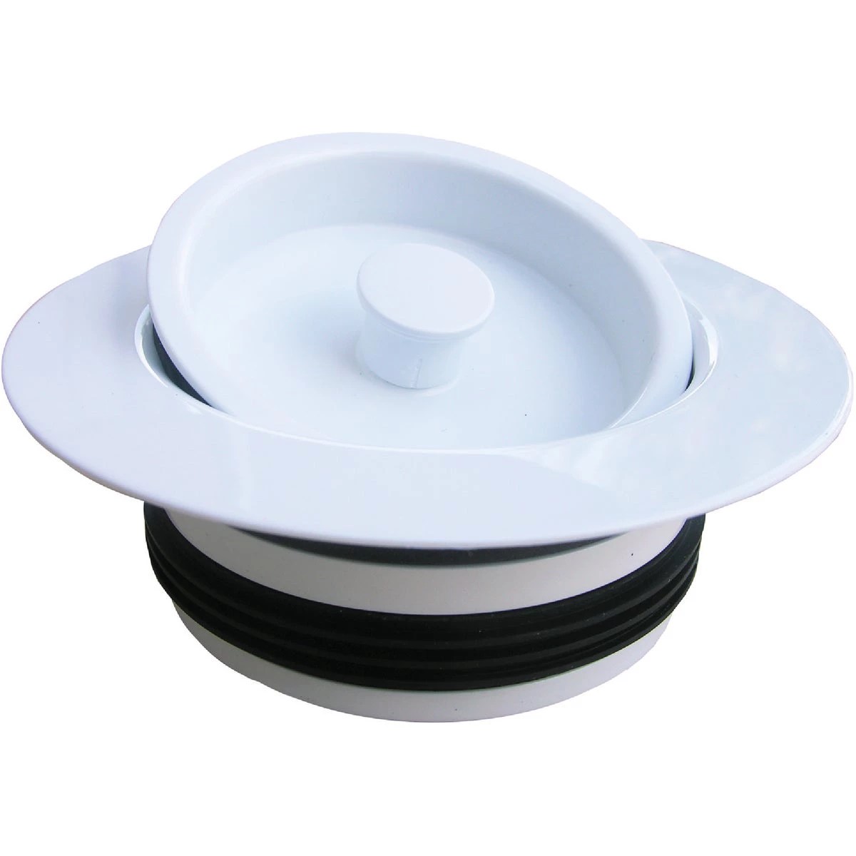 Lasco White PVC Disposer Flange and Stopper Do it Best